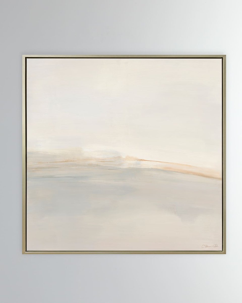 "Endless Horizon" Hand-Embellished Giclee on Canvas by Carol Benson-Cobb, 31.5" Square
